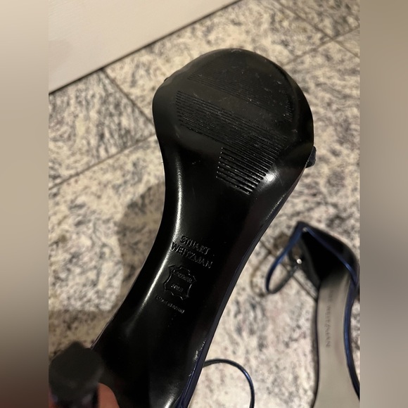 Stuart Weitzman nudist - metallic blue size 39 - Picture 2 of 5
